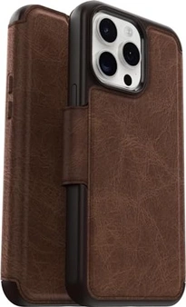 Otterbox Strada Folio MagSafe для Эпл Айфон 15 Про Макс Espresso коричневый