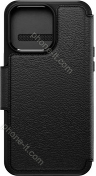 Otterbox Strada Folio MagSafe (Non-Retail) for Apple iPhone 15 Pro Max Shadow Black 