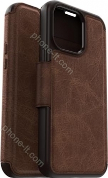 Otterbox Strada Folio MagSafe for Apple iPhone 15 Pro Max Espresso Brown 