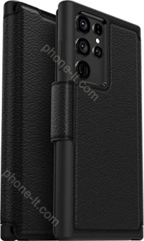 Otterbox Strada Folio (Non-Retail) for Samsung Galaxy S22 Ultra Shadow Black 