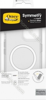 Otterbox Symmetry clear with MagSafe + Premium glass for Apple iPhone 15 