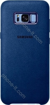 Samsung EF-XG955AL Alcantara Cover for Galaxy S8+ blue 