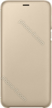 Samsung Flip wallet for Galaxy A6+ (2018) gold 