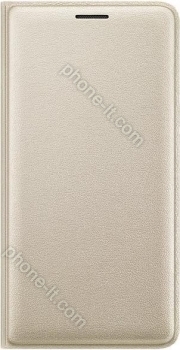 Samsung Flip wallet for Galaxy J3 gold 