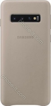 Samsung Leather Cover for Galaxy S10 grey 