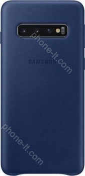 Samsung Leather Cover for Galaxy S10 navy blue 