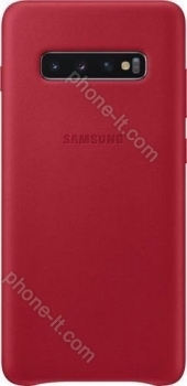 Samsung Leather Cover for Galaxy S10+ red 