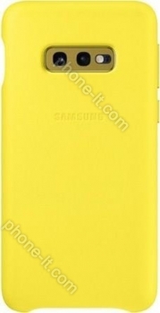 Samsung Leather Cover for Galaxy S10e yellow 
