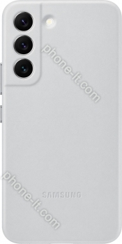 Samsung Leather Cover for Galaxy S22 Light Gray 