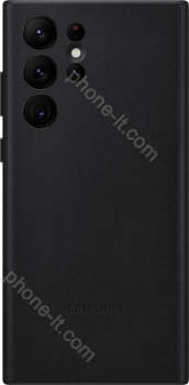 Samsung Leather Cover for Galaxy S22 Ultra black 