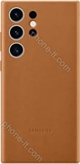 Samsung Leather case for Galaxy S23 Ultra Camel 