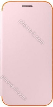 Samsung Neon Flip Cover for Galaxy A3 (2017) pink 