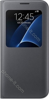 Samsung S-View Cover for Galaxy S7 Edge black 