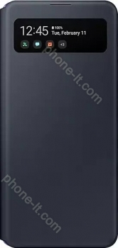 Samsung S-View wallet Cover for Galaxy A41 black 