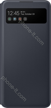 Samsung S-View wallet Cover for Galaxy A42 5G black 