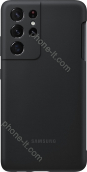 Samsung Silicone Cover + Pen for Galaxy S21 Ultra black 