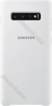 Samsung Silicone Cover for Galaxy S10+ white 