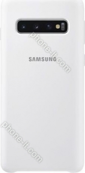 Samsung Silicone Cover for Galaxy S10 white 