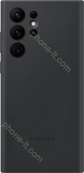 Samsung Silicone Cover for Galaxy S22 Ultra black 