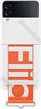 Samsung Silicone Cover with strap for Galaxy Z Flip 4 white 