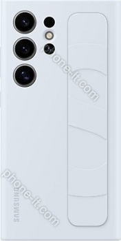 Samsung Silicone Grip case for Galaxy S24 Ultra light blue 