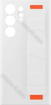 Samsung Silicone Grip case for Galaxy S23 Ultra white 