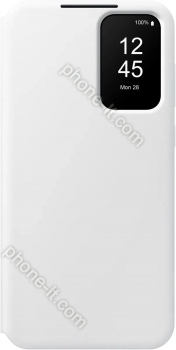 Samsung Smart View wallet case for Galaxy A55 5G white 