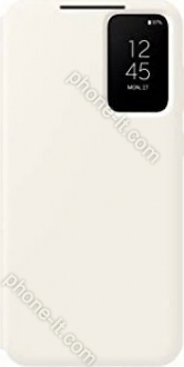 Samsung Smart View wallet case for Galaxy S23+ Cream 