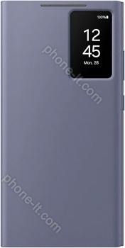 Samsung Smart View wallet case for Galaxy S24 Ultra purple 