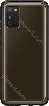 Samsung Soft clear Cover for Galaxy A02s black 