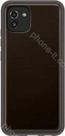 Samsung Soft clear Cover for Galaxy A03 black 