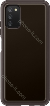 Samsung Soft clear Cover for Galaxy A03s black 