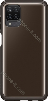 Samsung Soft clear Cover for Galaxy A12 black 