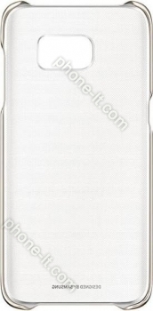 Samsung clear Cover for Galaxy S7 Edge gold 
