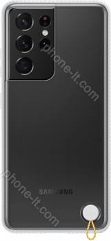 Samsung clear Protective Cover for Galaxy S21 Ultra white 