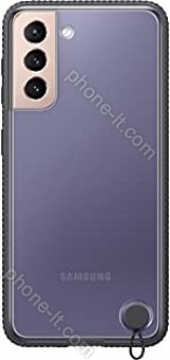 Samsung clear Protective Cover for Galaxy S21 black 