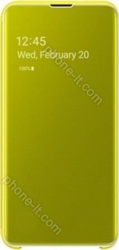 Samsung clear View Cover for Galaxy S10e yellow 