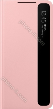 Samsung clear View Cover for Galaxy S21+ pink 