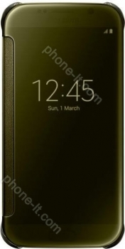 Samsung clear View Cover for Galaxy S6 gold 