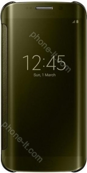Samsung clear View Cover for Galaxy S6 Edge gold 