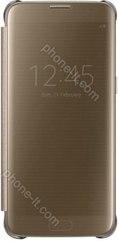 Samsung clear View Cover for Galaxy S7 Edge gold 