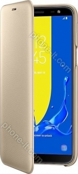 Samsung wallet Cover for Galaxy J6 (2018) gold 