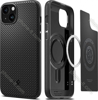 Spigen Mag Armor MagFit for Apple iPhone 15 Plus Matte Black 