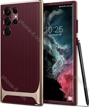 Spigen Neo hybrid for Samsung Galaxy S22 Ultra Burgundy 