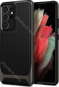 Spigen Neo hybrid for Samsung Galaxy S21 Ultra gunmetal 