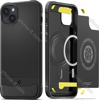 Spigen Rugged Armor MagFit for Apple iPhone 14 Matte Black 