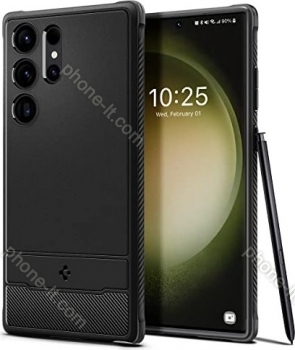 Spigen Rugged Armor for Samsung Galaxy S23 Ultra Matte Black 