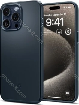 Spigen Thin Fit for Apple iPhone 15 Pro Max Metal Slate