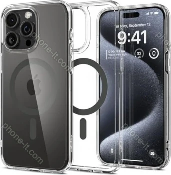 Spigen Ultra hybrid MagFit for Apple iPhone 15 Pro graphite
