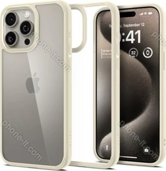 Spigen Ultra hybrid for Apple iPhone 15 Pro Max Mute beige